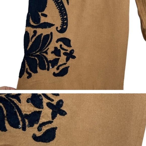 Soft Surroundings oversized women's relaxed tassels capris size large - Picture 4 of 7